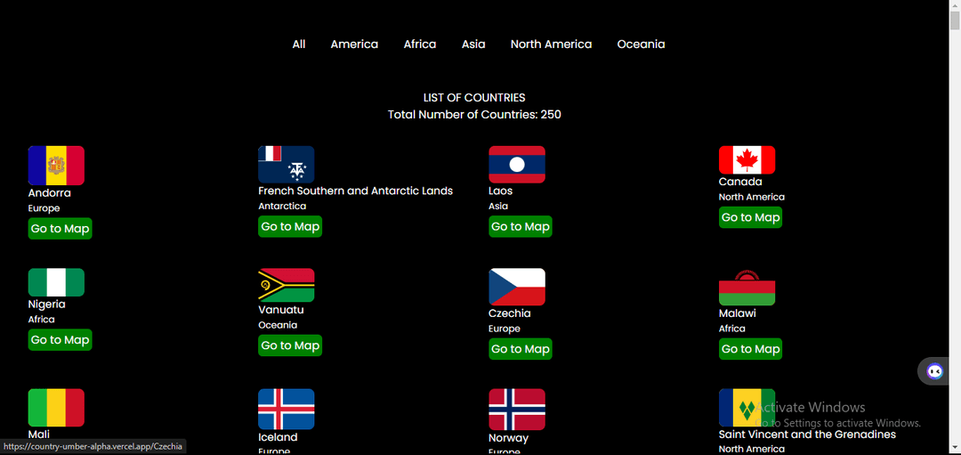 Map Website